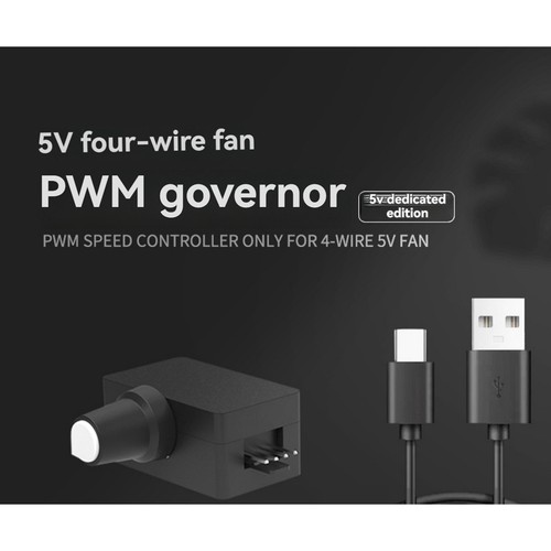 5V PWM Speed Controller 5V 4Pin PWM Fan Governor PWM Governor USB TYPE-C 2625 - Afbeelding 4 van 10