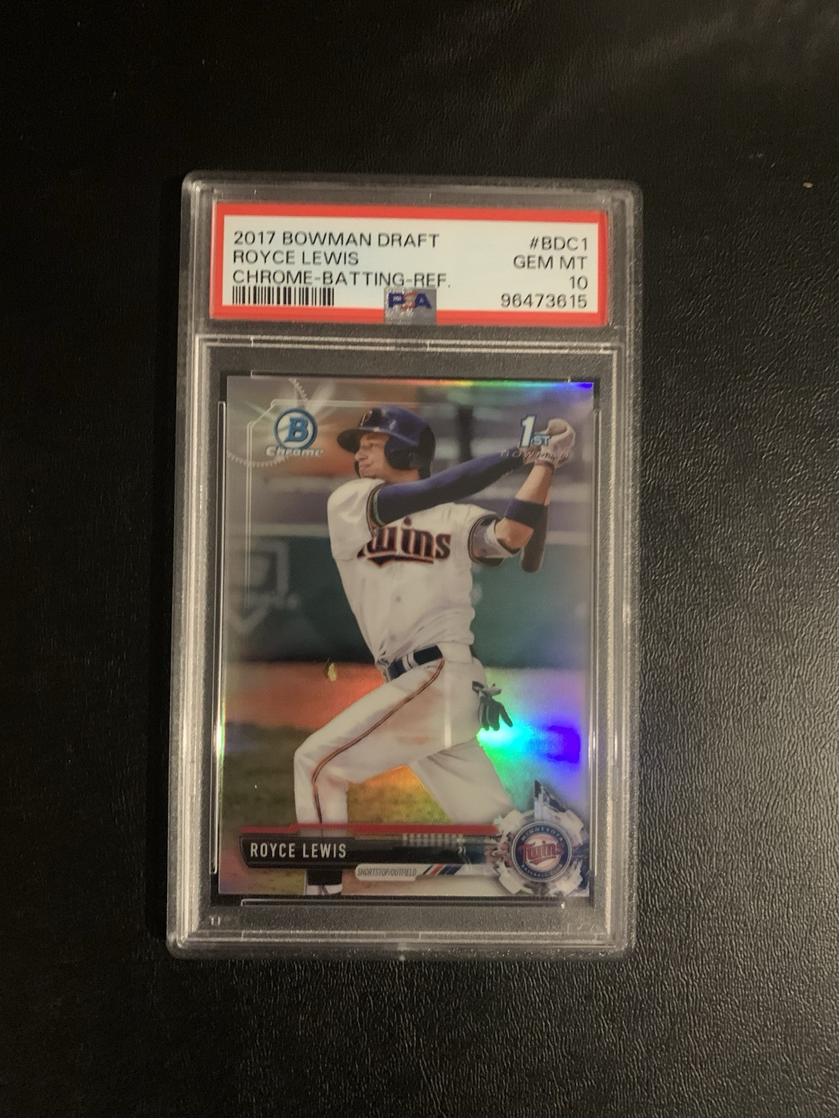 2017 Bowman Draft ROYCE LEWIS Chrome Refractor #BDC1 PSA 10 Gem Mint