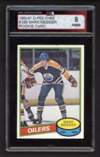 1980-81 OPC #289 MARK MESSIER ROOKIE CARD KSA 8 NEAR MINT-MINT. rookie card picture