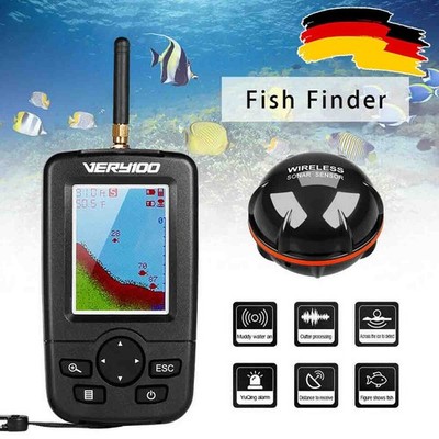 Profi Echolot Fischfinder Sonar Detektor Dot Matrix Attraktive Tragbar 100m Neu