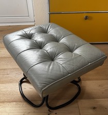 Vintage Designklassiker Unico Ottomane Hocker für Loungesessel Leder 60s Top!