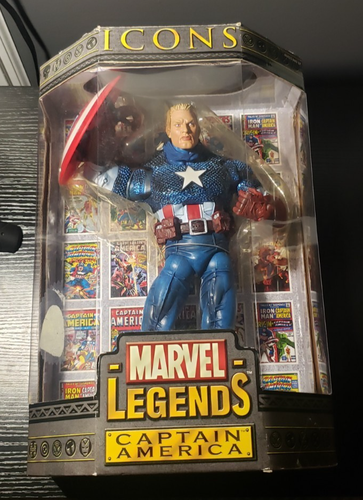 2006 Toy Biz Marvel legends Icons Captain America Unmasked 12" w/box - Picture 1 of 7