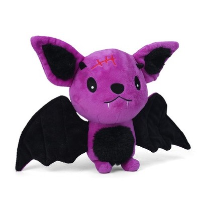 Squeaky Plush Bat Dog Toy  Durable Crinkle Chew Toy for Aggressive Chewers
