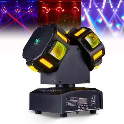 Moving Head Dj Lights 8 LEDs DJ Lighting RGB Beam Rotating Stage Lights Strob...