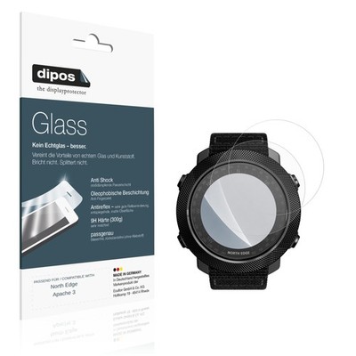 2x Schutzfolie für North Edge Apache 3 matt - Anti-Shock 9H Folie dipos Glass