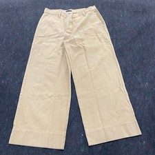 EILEEN FISHER Garment-Dyed Utility Cotton Wide-Leg Pants Women's Sz M