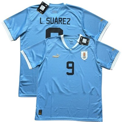 PUMA サッカーウェア L. SUÁREZ 9 2022 Uruguay Home Jersey #9 Luis Suarez Large Puma World Cup