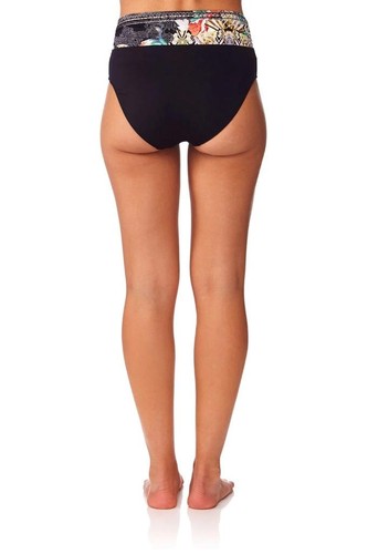 CAMILLA Midnight Moonchild Rolled Top Bikini Pant Black Briefs Size Large. BNWT - Picture 3 of 5