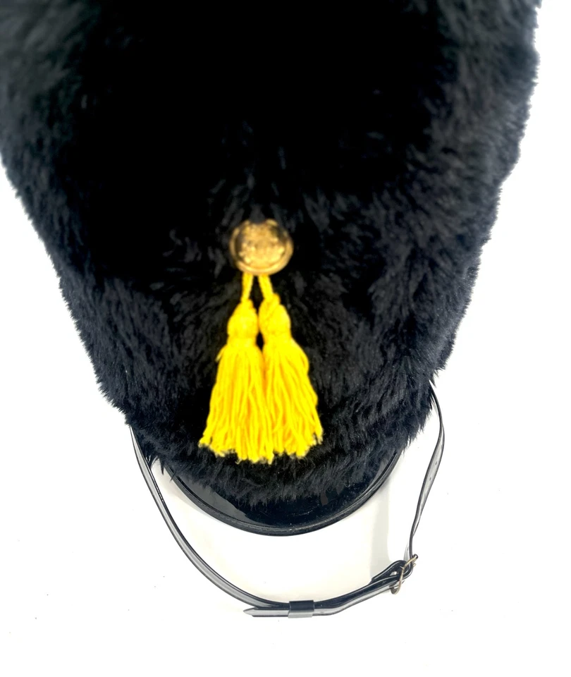 1972 Franks Uniforms Banda de Marcha Shako Sombrero Negro Imitación Piel con Borla Dorada Foto 4 de 4