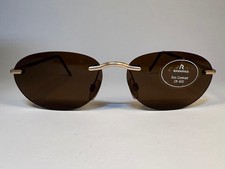 Rodenstock R1117/S2 A 56  15 140 Sun Contrast UV400 Rimless Sunglasses   Gold / T