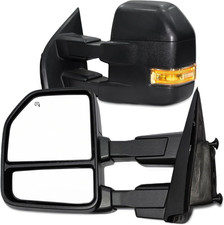 Tow Mirrors Compatible with 2015  2020 Ford F-150 Trailer Towing Side Mirrors Pow
