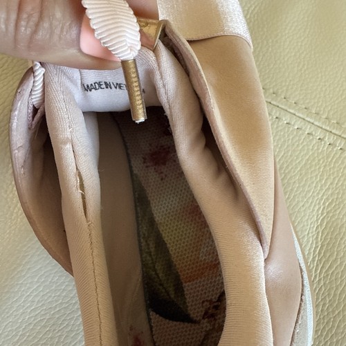 Ted Baker London pink fashion sneaker, gold bow size 36 Or 6 - Picture 6 of 7