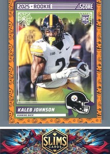 2025 Score-A-Treat Pittsburgh Steelers Kaleb Johnson #12 Rookie