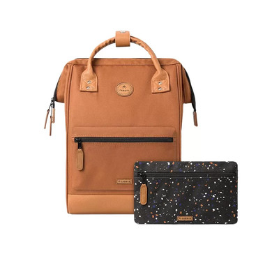 CABAIA backpack medium cordura Turin leather
