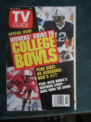 TV Guide December 1995 College Bowls Penn State Kerry Collins NY Metro No Label