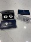 2024-S Reverse Proof $1 Morgan and Peace Silver Dollar 2pc Set Box ,OGP &