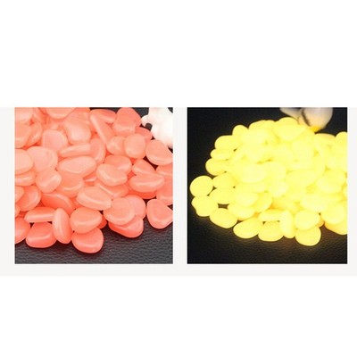 50 Pcs Aquarium Cobblestone Glow in Dark Pebble Stones Decoration