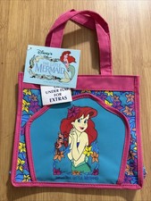 New Vintage Disney The Little Mermaid Ariel Pink Mini Purse Bag By Pyramid 1b