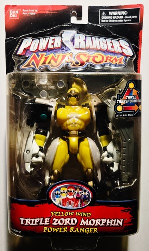 Vintage 2003 Bandai Power Rangers Ninja Storm Triple Zord Morphin Yellow *NEU* - Bild 1 von 2