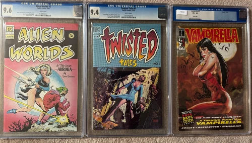 Lot of 6 CGC Graded Comics Pacific Superman Spider-Man Vampirella High Grade