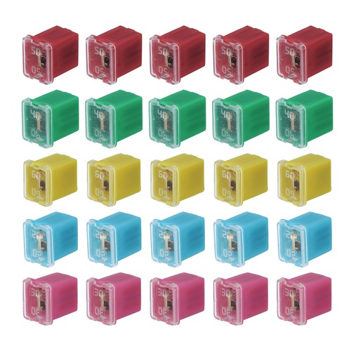 25Pcs 48V 20/30/40/50/60A Automotive Cartridge Fuse J Case Box for Car Truck - Picture 1 of 4