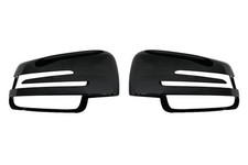 Mercedes E-Klasse Wing Mirror Cover Set Schwarz Glanz Coupe C207 13-16 Paar