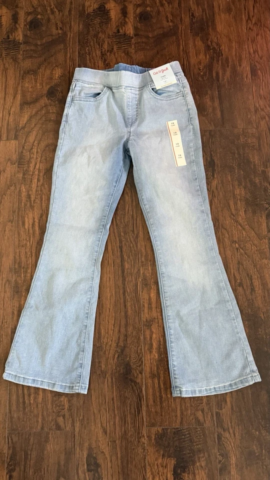 Cat & Jack Niñas Talla 10 Acampanado Tiro Medio Cintura Pull-On Algodón/poliéster/elastino Foto 4 de 4