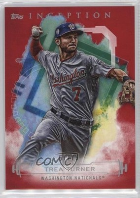 2019 Topps Inception Red 67/75 Trea Turner #46 o7m