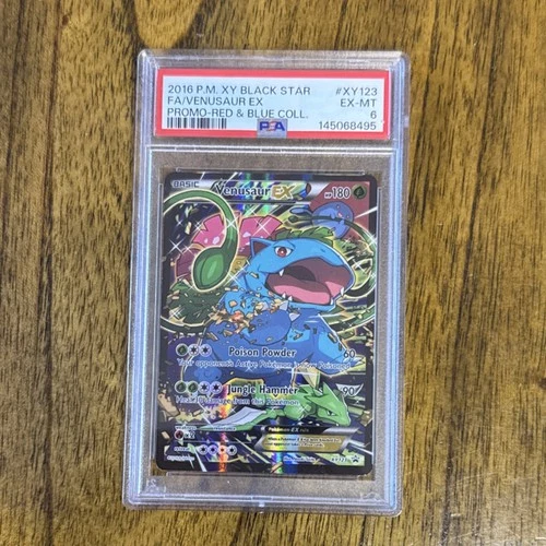 Pokémon TCG Venusaur EX XY123 XY Black Star Promo Holo PSA 6 Basic 6+ Age