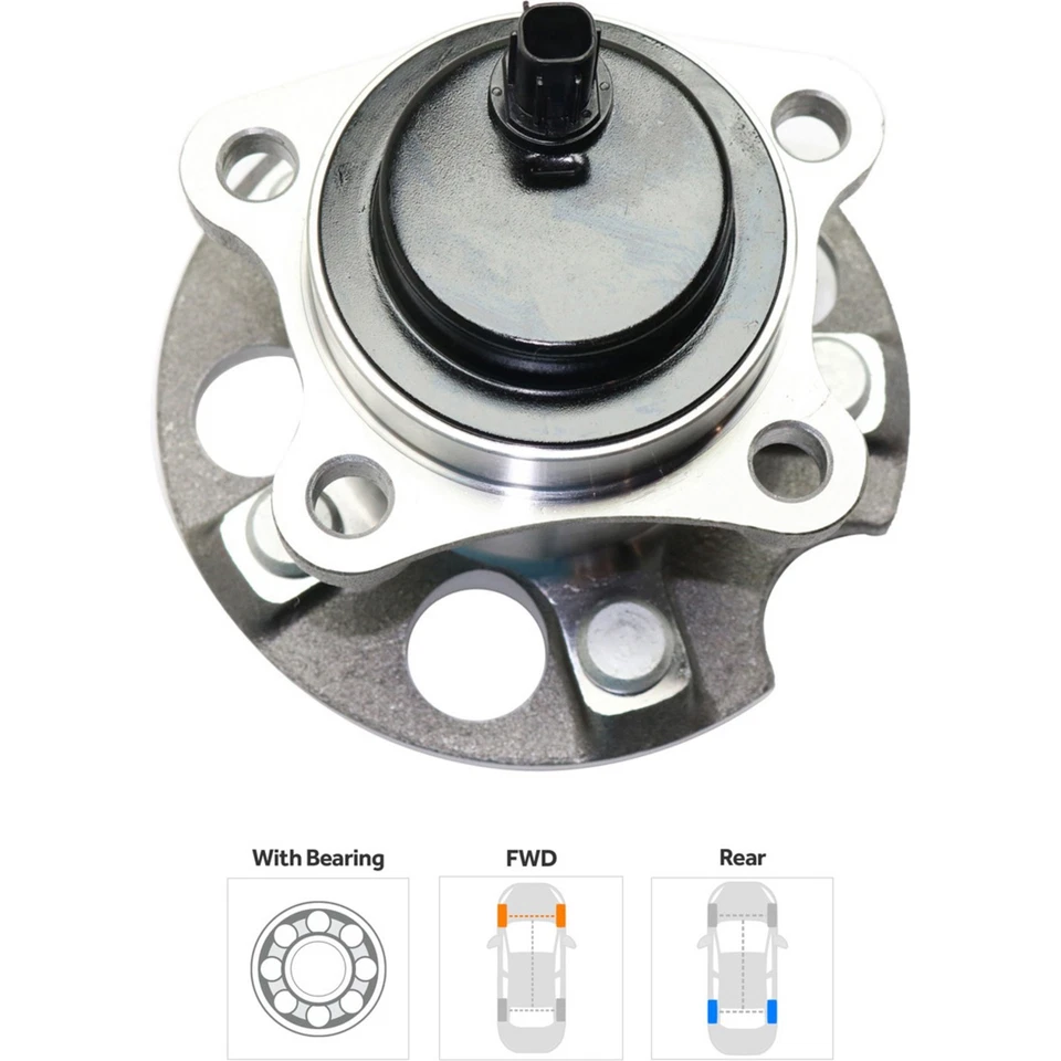 轮毂 2 轮组后驱动和乘客左侧适用于丰田 Sienna — 第 2/4 张图片