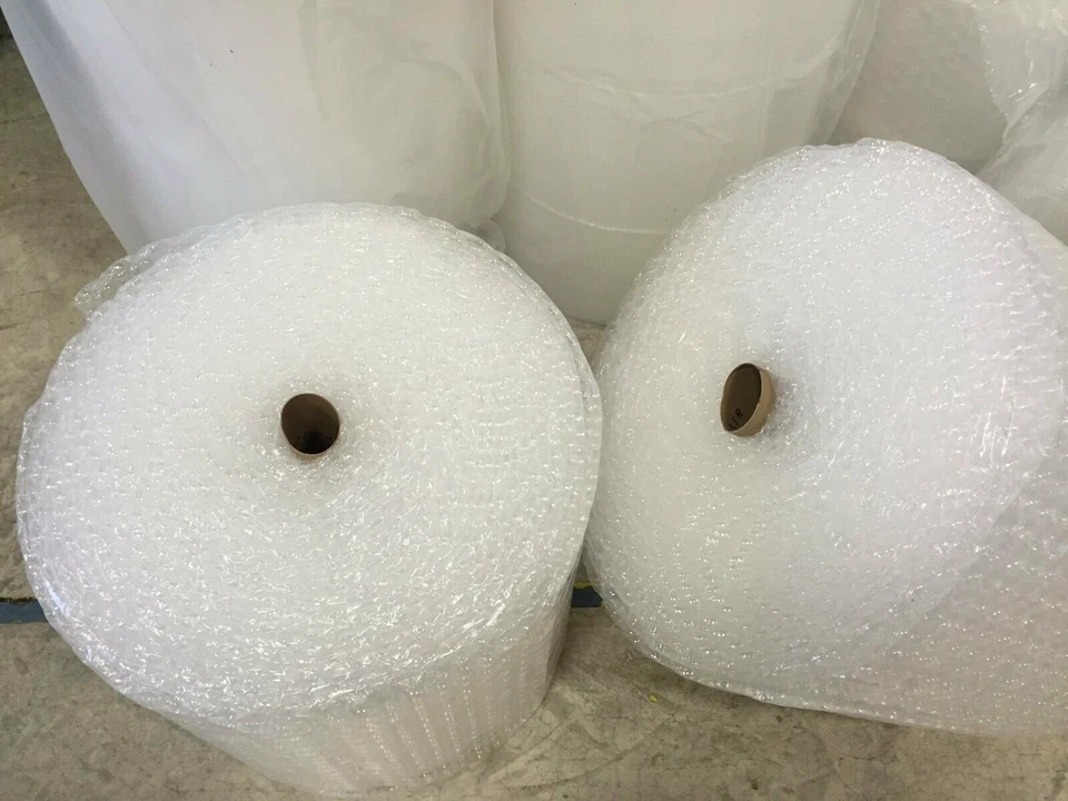 ZV 1/2" x 24" x 500' 500FT Large Clear Bubble Padding Cushioning Wrap Roll - Image 2 of 2