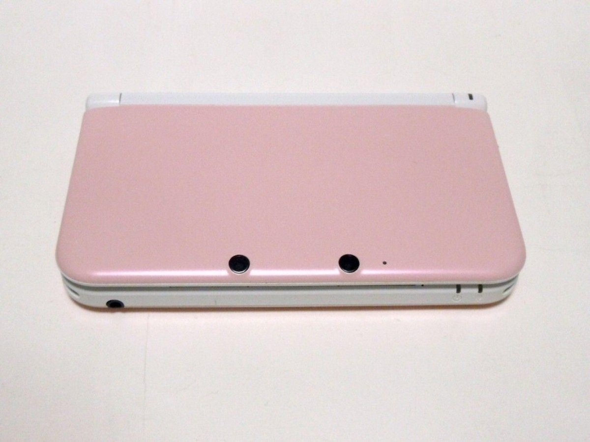 Nintendo 3DS XL LL Pink White Console Japanese ver Good Condition