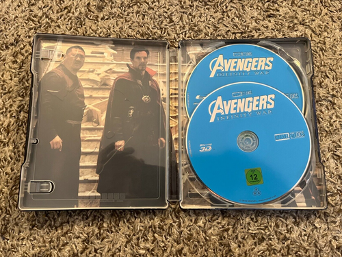 Avengers: Infinity War / 3D + 2D Blu Ray STEELBOOK / German Import / Region Free - Picture 3 of 3