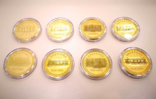 8-teiliges Set/ Terrakotta-Armee/Medaillen/ vergoldet/45 mm groß/Geschenk Idee - Bild 2 von 5