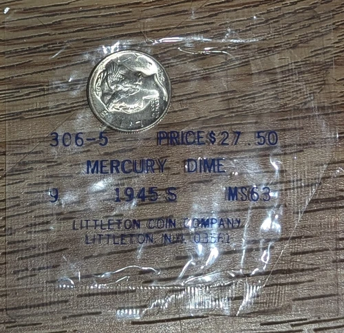 1945-S Mercury Silver Dime Littleton Uncirculated!!!!!