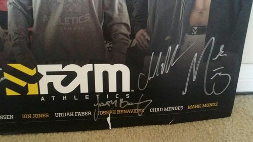 *Signed* UFC Poster Anthony Pettis Scott Jorgensen Joseph Benavidez Chad Mendes - Picture 3 of 7
