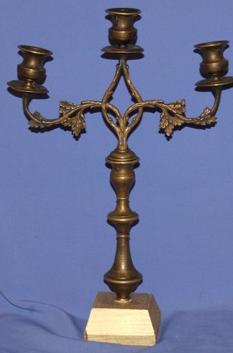 Antique Art Deco Bronze Candelabra - Picture 3 of 12