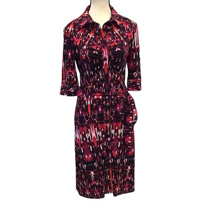 laundry by shelli segal shirt dress Laundry by Shelli Segal Shirt Dress fushia size Small EUC