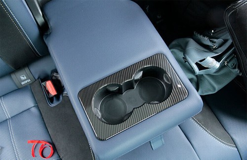For Range Rover Evoque 2020-2023 Carbon Fiber Rear Water Cup Panel Cover Trim 1X - Bild 2 von 6