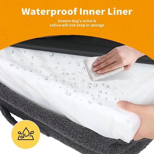 Pet Dog Calming Bed Cat Sofa Beds Removable Washable Mat Waterproof Linner Warm - Picture 120 of 462