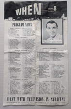 WHEN Meredith Syracuse Television Corporation Poster -  Art Peterson,  Channel 8