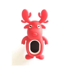 Tuner Clip-On Chromatic, Bass, Guitar, Violin, Ukulele, Cartoon Reindeer RED
