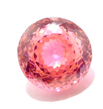 50 CT Flawless Natural Combodian Pink Huge Zircon Round Cut Loose Gemstone