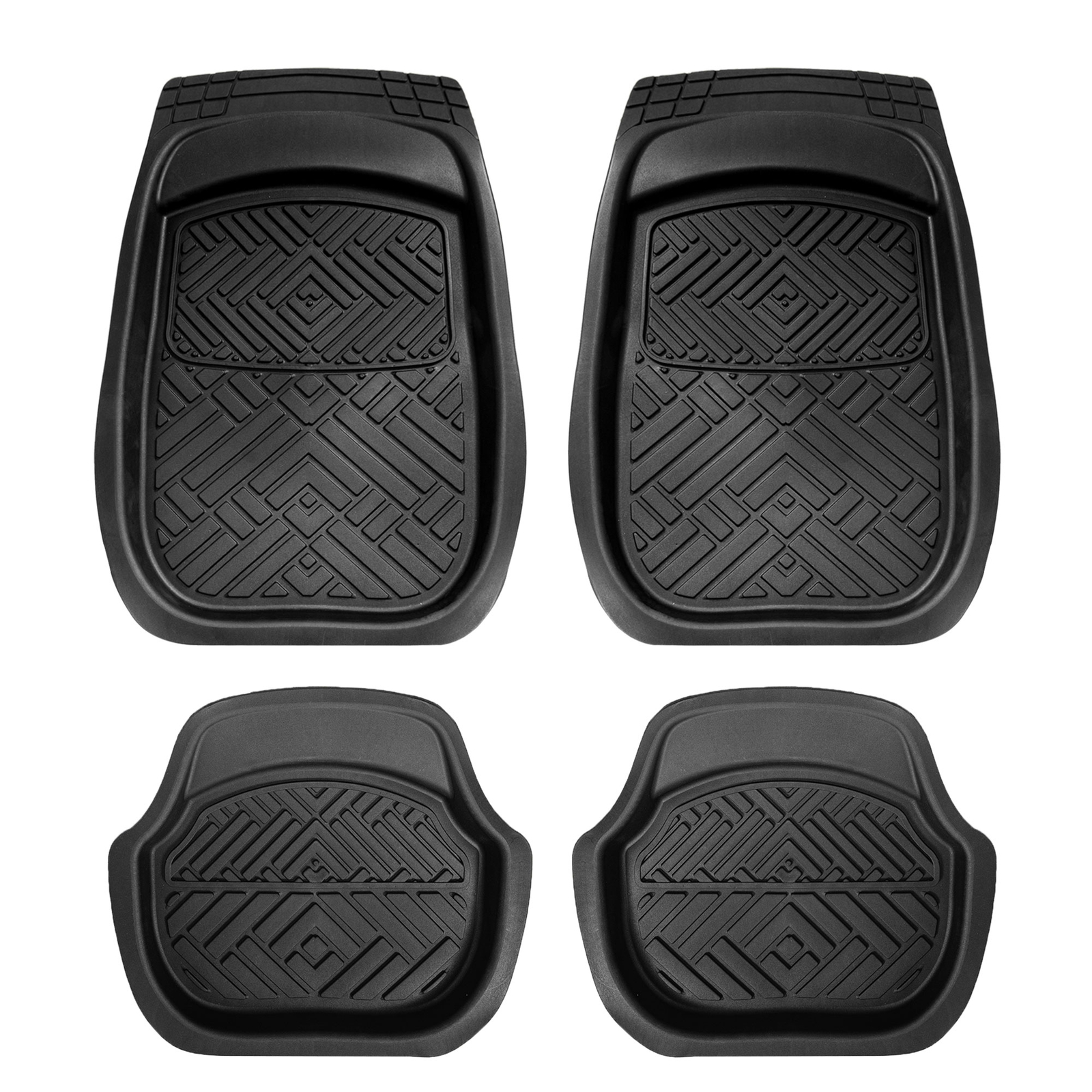 Tapis De Sol Imperméables Pour BMW - Lot De 4 Pièces, Noir, Antidérapant Et Facile à Nettoyer