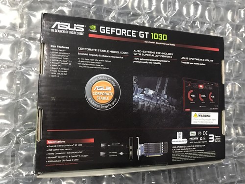ASUS GT 1030 2GB GDDR5 OC,SILENT,LP Bracket Included,No power required,HDMI/DVI - Picture 7 of 8