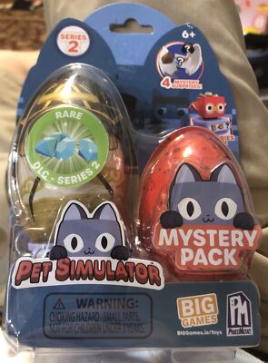 NEW RELEASE Series 2 Pet Simulator Mystery Pack w 2 Mini Eggs & Rare DLC Code #1