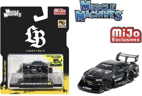 MUSCLE MACHINES LBWK 1999 NISSAN SKYLINE GT-R R34 SUPER SILHOUETTE - Picture 2 of 5
