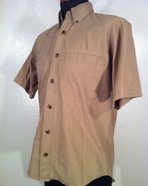 Mens CABELA'S Shooting Shirt Padded Right Shoulder Vented Back Small