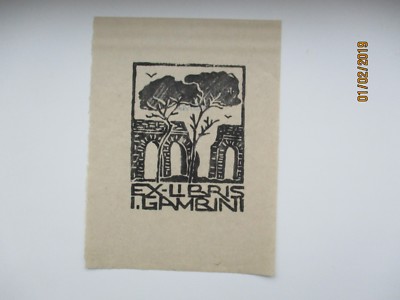 BOOKMARK EXLIBRIS GAMBINI , ITALY ,0