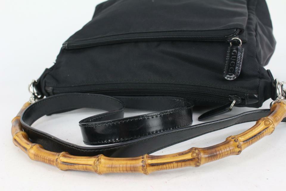 Gucci Black Bamboo 2way Bag 75ggs726 - image 6